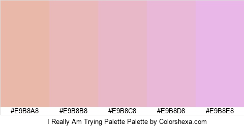 I Really Am Trying Palette Colors Logo