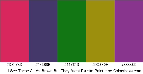 I See These All As Brown But They Arent Palette Colors Logo