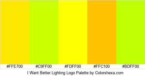 I Want Better Lighting Logo Colors Logo