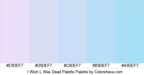 I Wish L Was Dead Palette Colors Logo