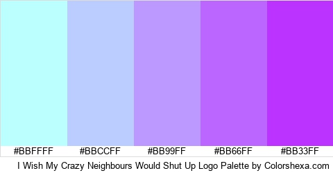 I Wish My Crazy Neighbours Would Shut Up Logo Colors Logo