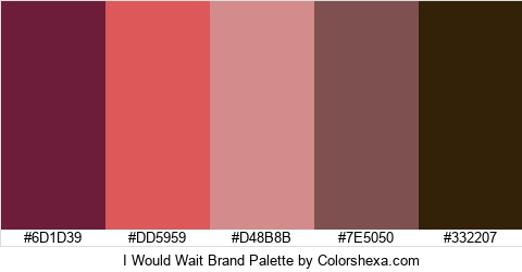I Would Wait Brand Colors Logo