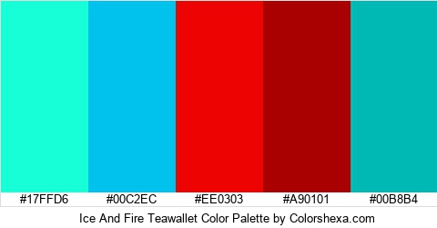 Ice And Fire Teawallet Color Colors Logo