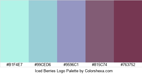 Iced Berries Logo Colors Logo