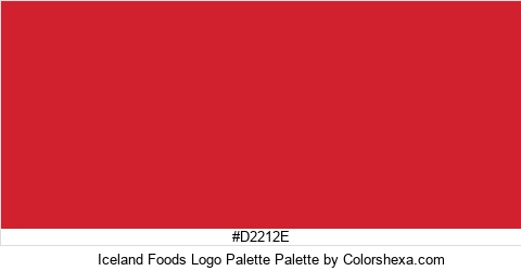 Iceland Foods Logo Palette Colors Logo