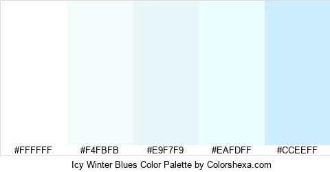 Icy Winter Blues Color Colors Logo