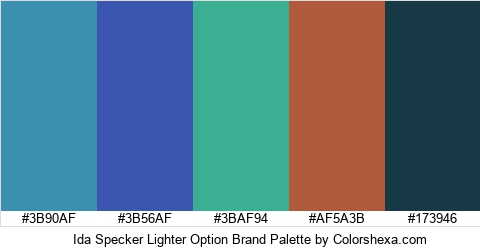 Ida Specker Lighter Option Brand Colors Logo