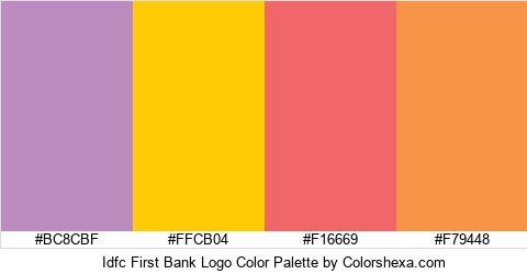 Idfc First Bank Logo Color Colors Logo