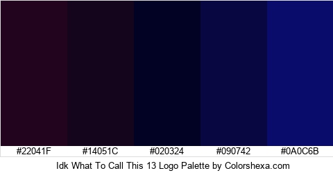 Idk What To Call This 13 Logo Colors Logo