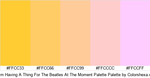 Im Having A Thing For The Beatles At The Moment Palette Colors Logo