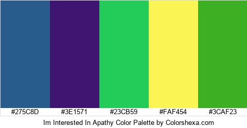 Im Interested In Apathy Color Colors Logo