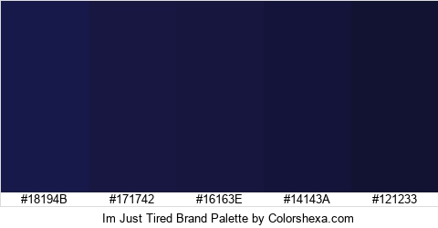 Im Just Tired Brand Colors Logo