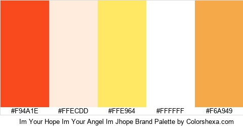 Im Your Hope Im Your Angel Im Jhope Brand Colors Logo