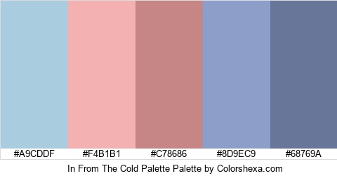 In From The Cold Palette Colors Logo