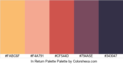 In Return Palette Colors Logo