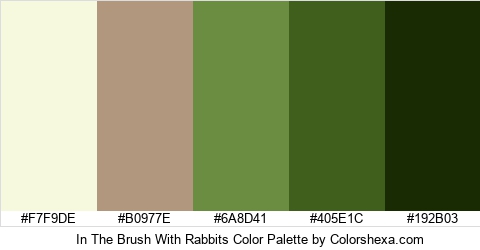 In The Brush With Rabbits Color Colors Logo