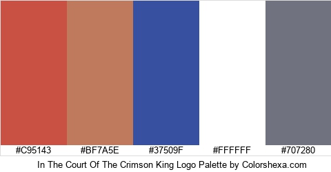 In The Court Of The Crimson King Logo Colors Logo