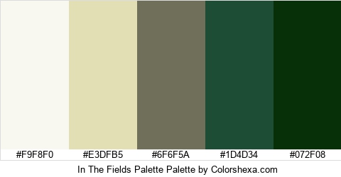 In The Fields Palette Colors Logo