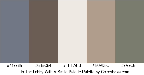 In The Lobby With A Smile Palette Colors Logo