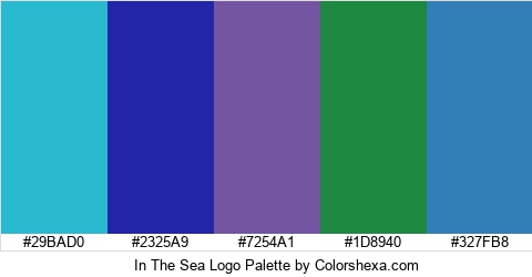 In The Sea Logo Colors Logo