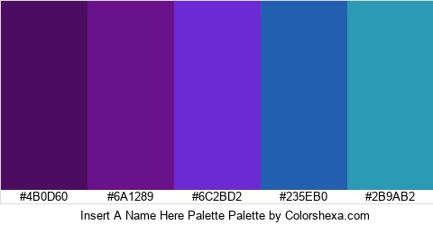 Insert A Name Here Palette Colors Logo