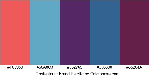 #Instantcure Brand Colors Logo