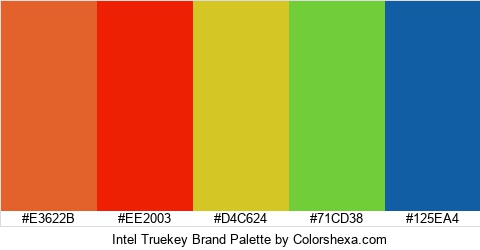 Intel Truekey Brand Colors Logo