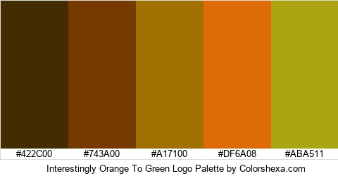 Interestingly Orange To Green Logo Colors Logo