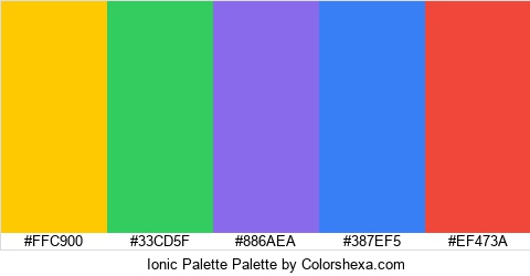 Ionic Palette Colors Logo