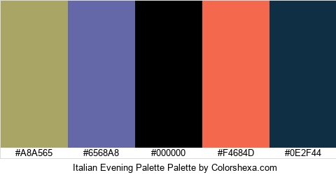 Italian Evening Palette Colors Logo