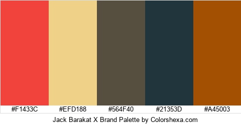 Jack Barakat X Brand Colors Logo