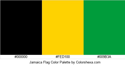 Jamaica Flag Color Colors Logo