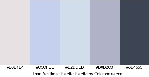 Jimin Aesthetic Palette Colors Logo