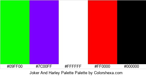 Joker And Harley Palette Colors Logo