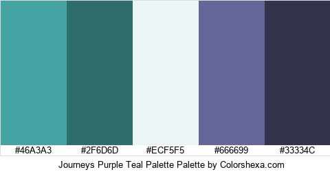 Journeys Purple Teal Palette Colors Logo