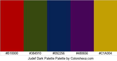 Judef Dark Palette Colors Logo