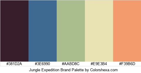 Jungle Expedition Brand Colors Logo