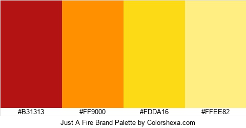 Just A Fire Brand Colors Logo