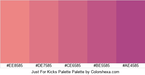 Just For Kicks Palette Colors Logo