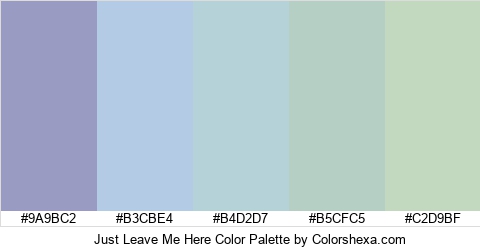 Just Leave Me Here Color Colors Logo