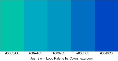 Just Swim Logo Colors Logo