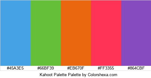 Kahoot Palette Colors Logo