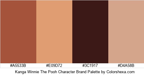 Kanga Winnie The Pooh Character Brand Colors Logo