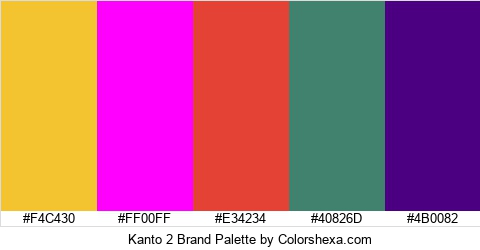 Kanto 2 Brand Colors Logo