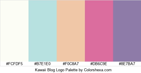 Kawaii Blog Logo Colors Logo