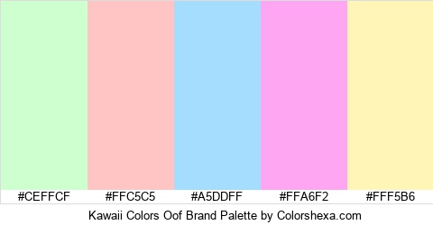 Kawaii Colors Oof Brand Colors Logo
