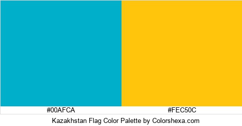 Kazakhstan Flag Color Colors Logo