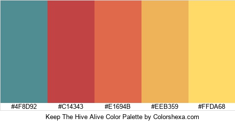 Keep The Hive Alive Color Colors Logo