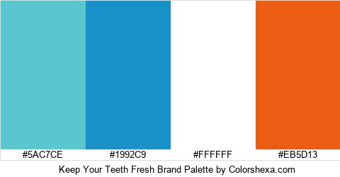 Keep Your Teeth Fresh Brand Colors Logo