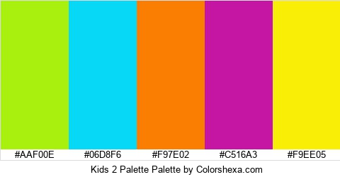 Kids 2 Palette Colors Logo